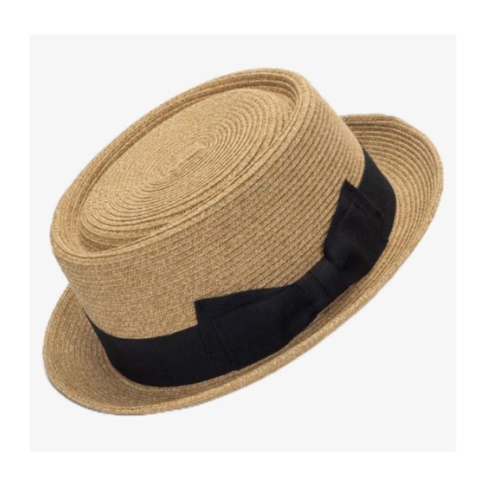 Women Straw Fedora Hat for Spring or Summer - Sun Hat with Bowknot‎